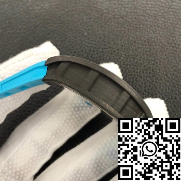 7 17 36d87d01 450a 45a7 a0fe aaeb275b2cc9 Richard Mille RM055 1:1 Best Edition ZF Factory Blue Rubber Strap