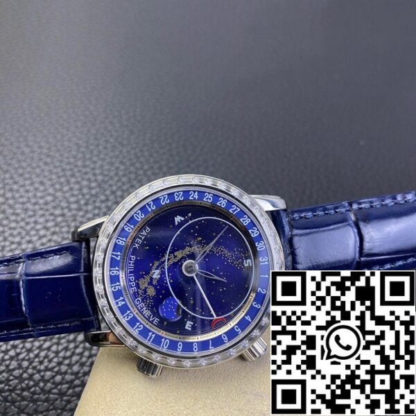 7 17 6c82f922 ce3f 4ad1 af48 8e1f5c57b5ec Patek Philippe Grote Complicaties 6104G-001 1:1 Beste Editie AI Fabriek Hemel Maan Blauwe Wijzerplaat