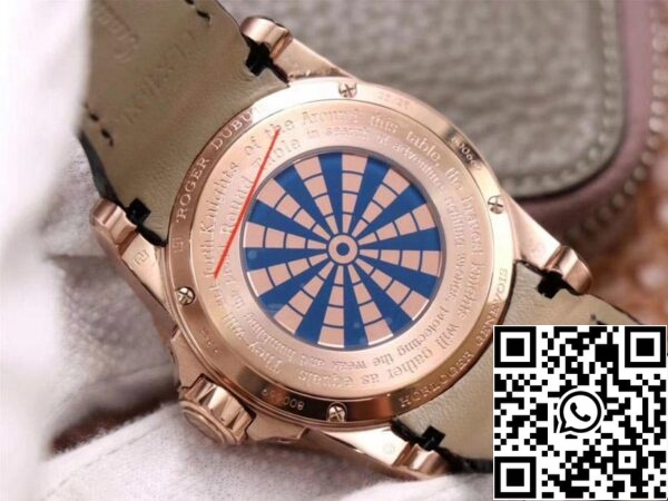 7 180 Roger Dubuis Excalibur RDDBEX0684 1:1 Meilleure édition ZZ Factory Or rose Cadran bleu Suisse ETA9015