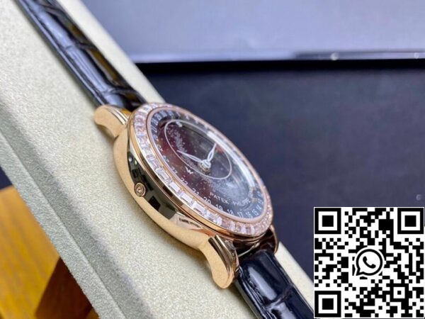 7 18 99739af1 d013 4e4f a850 2ab192b7c9b9 Patek Philippe Grand Complications 6104R-001 1:1 Best Edition AI Factory Sky Moon Svart urtavla