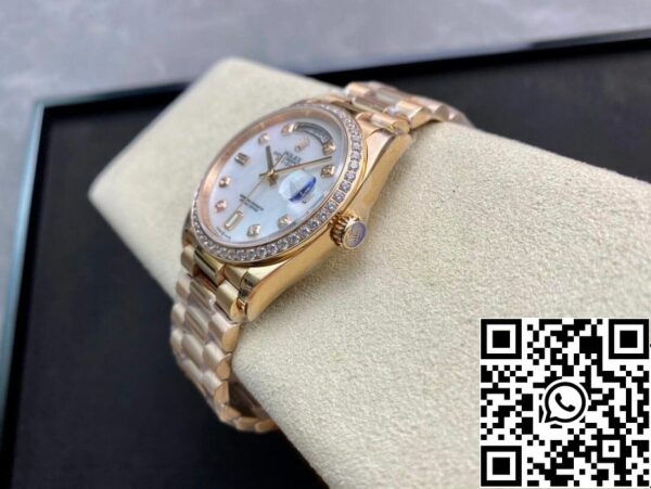 7 18 9efb65bc 7bf8 4397 a5aa 200b8b70f76e Rolex Day Date 128238 1:1 Best Edition EW Factory V2 Diamond-set Bezel