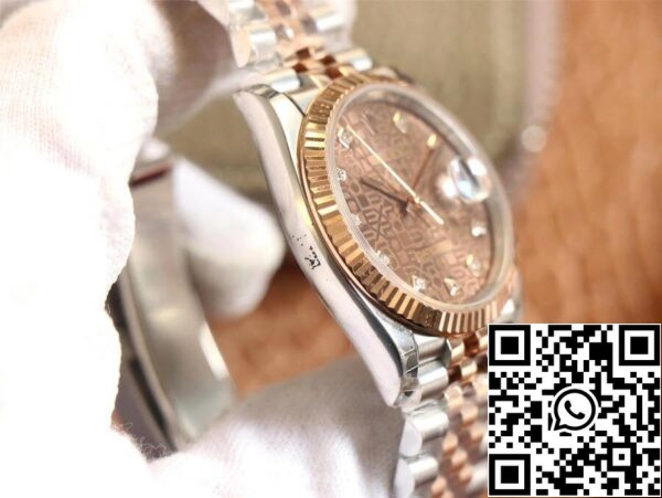 7 18 a5ffe27c 7865 4498 b849 e04fcc88ee78 Rolex Datejust M126231-0025 1:1 Najboljša izdaja EW Factory Rose Gold Chocolate Color Dial