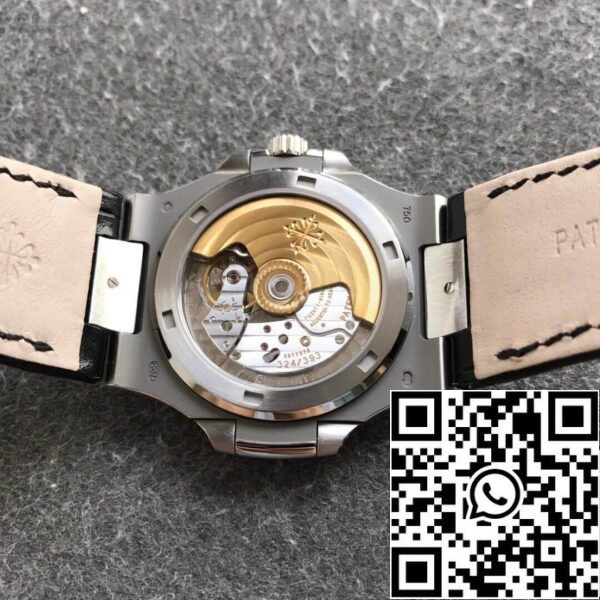 7 218 Patek Philippe Nautilus 5711G 1:1 Melhor Edição PPF Factory V4 Mostrador Preto Suíço ETA324