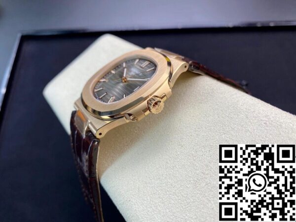 7 223 Patek Philippe Nautilus 5711R-001 1:1 Melhor Edição PPF Factory V4 Mostrador castanho ETA324 suíço