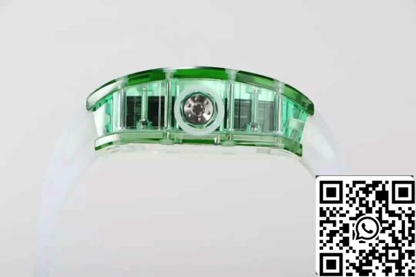 7 22 8063b99e 3667 4576 8e79 d709ae2ab826 Replica Richard Mille RM055 Best 1:1 Edition RM Factory Green Skeleton Dial