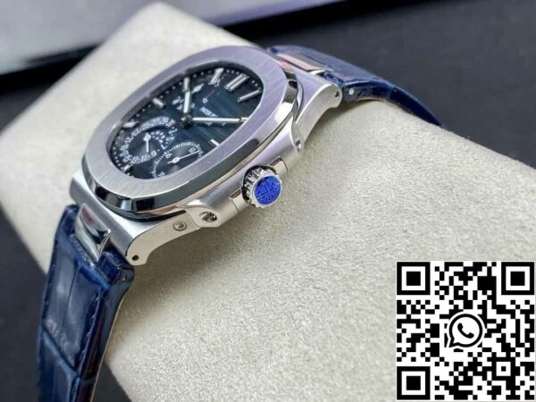 7 22 f1d03491 f042 4a86 9dd7 bf15e26a03b4 Patek Philippe Nautilus 5712 1:1 Best Edition GR Factory Blue Leather Strap