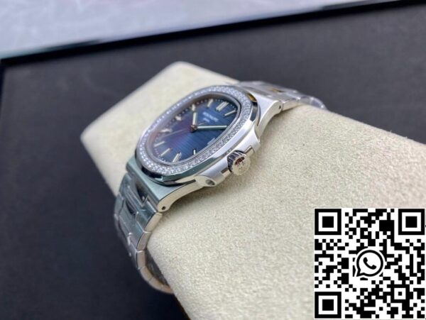 7 232 Patek Philippe Nautilus 5713/1G-010 1:1 Paras painos PPF Factory V4 Blue Dial Sveitsin ETA324