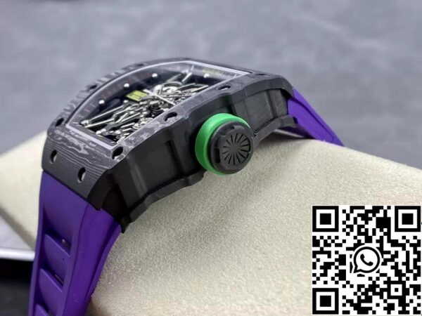 7 25 08ee5b95 b072 4425 85f7 fe4edd1d82bc Richard Mille RM35-02 1:1 Best Edition T+ Factory NTPT Carbon Fiber Purple Strap