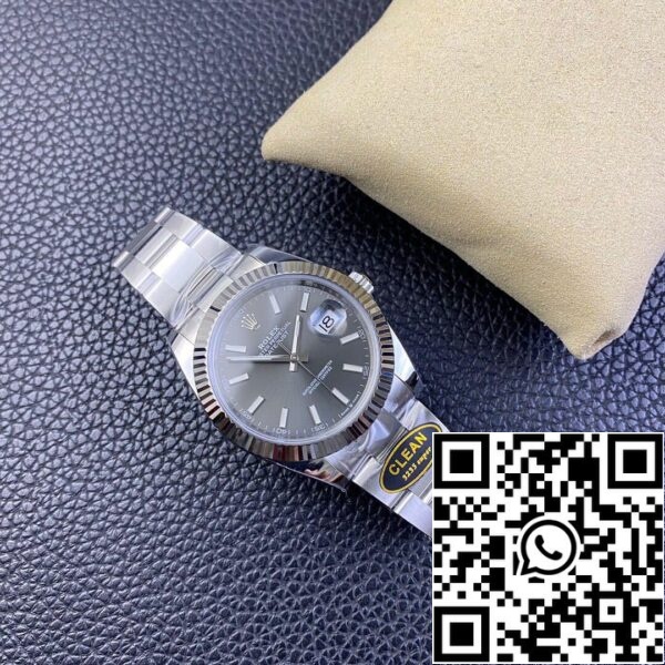 7 27 bf1d6055 8225 4cfc 9f76 546e2e33f499 Rolex Datejust M126334-0013 1:1 Best Edition Clean Factory Grey Dial