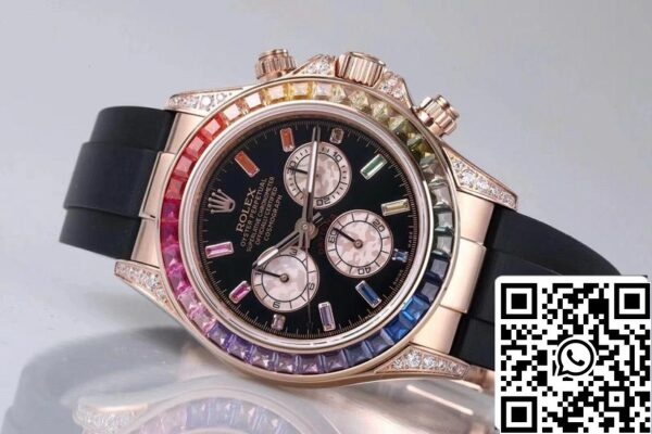 7 28 d0b0d495 8ab2 4b43 bff2 a45a1d3faa12 Rolex Daytona 116595RBOW 1:1 Най-добро издание BL Фабрика розово злато швейцарски ETA4130