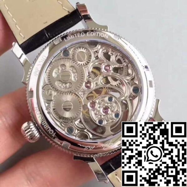 7 292 Patek Philippe Tourbillon Fasi lunari 1:1 Migliore edizione svizzera Tourbillon scheletrato e quadrante bianco