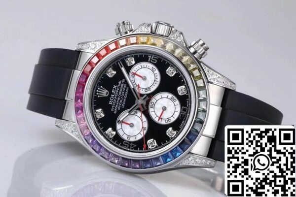 7 30 73aa8c46 db57 4b9a b0c1 c8d6970f61f5 Rolex Daytona 116599RBOW 1:1 Best Edition BL Factory Black Dial Swiss ETA4130