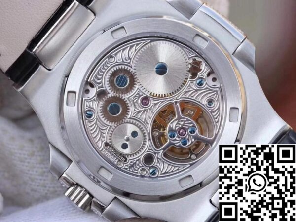 7 314 Patek Philippe Nautilus Jumbo 5711 R8 Factory 1:1 Best Edition Swiss Tourbillon Quadrante bianco