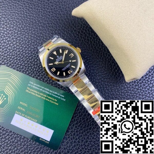 7 33 9f1423af ac3b 4ac9 9b81 9031a9cb9a09 Rolex Explorer M124273-0001 1:1 Best Edition EW Factory Yellow Gold