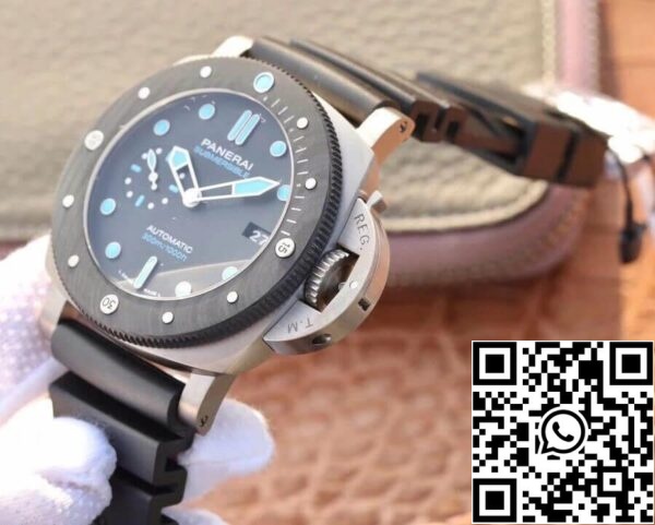 7 3 8f26b79d b4f4 473a aa6d d4bd7955f55d Panerai Submersible PAM00799 1:1 Best Edition VS Factory Black Dial