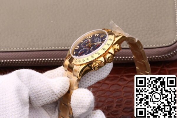 7 45 a43abcbd e5cb 4845 b011 a4f1b1570c0f Rolex Daytona Cosmograph 116528 1:1 Best Edition JH Factory Oro Giallo Quadrante Blu