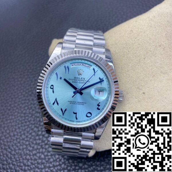 7 46 6fcae4cf 99d6 477b 95f2 58626b1347fd Rolex Day Date 1:1 Best Edition BP Factory Lähi-idän Custom Ice Blue Dial