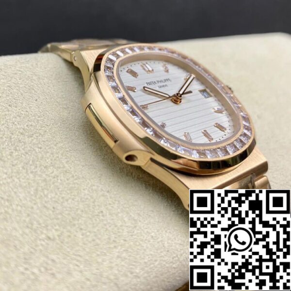 7 4 39dffbf5 adb5 411f 92b4 16a7e05e20ba Patek Philippe Nautilus 1:1 Best Edition PPF Factory Ροζ Χρυσό με διαμάντια