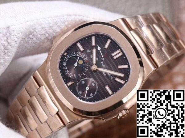 7 4 cd020f5d 3643 423a 972c 0be4ce1571f0 Patek Philippe Nautilus 5712/1A-001 1:1 Mejor Edición PF Fábrica Oro Rosa Movimiento Suizo