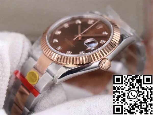 7 52 Rolex Datejust M126331-0003 41MM 1:1 Beste Editie TW Fabriek Chocolade Wijzerplaat