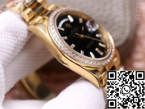 7 56 cc506988 f023 4f9d 8f84 3f773a8a5f67 Rolex Day Date M228348RBR-0001 1:1 Best Edition EW Factory Fekete számlapú Rolex Day Date M228348RBR-0001 1:1 Best Edition EW Gyári fekete számlap