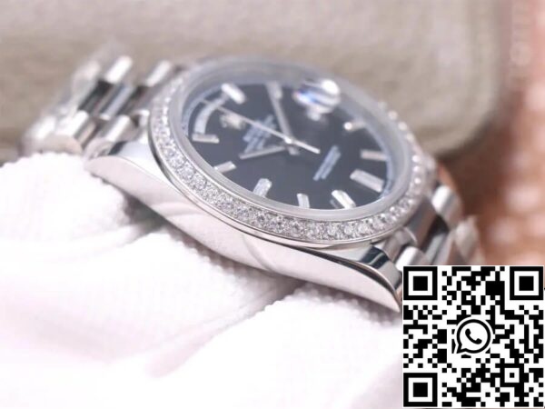 7 Rolex Day Date M228349RBR-0003 1:1 Beste Editie EW Fabriek Zwarte Wijzerplaat