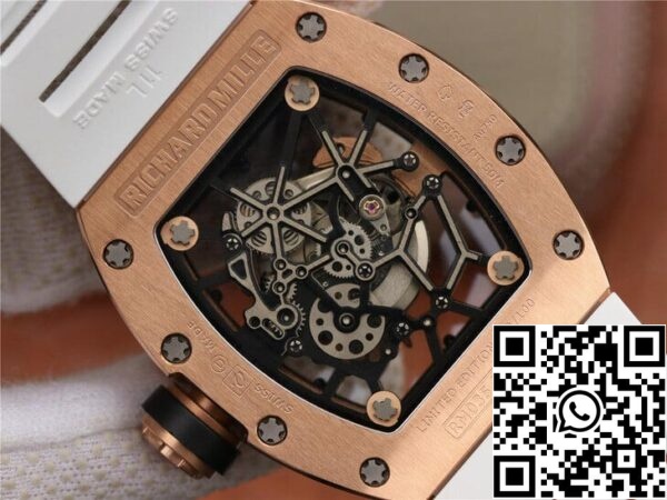 7 63 4b291988 d309 41c9 b7d7 cb217e320fa7 Richard Mille RM035 Americas KV Factory 1:1 Best Edition с розово-золотым белым ремешком