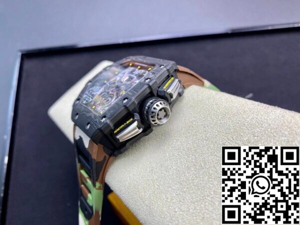 7 66 5484de6f 2234 4aef 8eee 0ccd02d8f664 Richard Mille RM-011 1:1 Best Edition KV Factory V2 Carbon Fiber Camo Strap