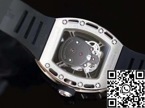 7 679 Richard Mille RM052 Z Factory 1:1 Mejor Edición suiza ETA6T51 Esfera negra con calavera