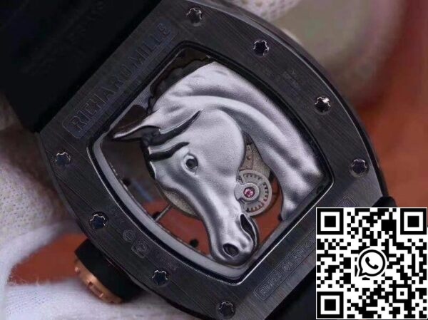 7 685 Richard Mille Polo Club Saint Tropez RM52-02 KV Factory 1:1 Best Edition Swiss ETA8215 Silver Horse Dial