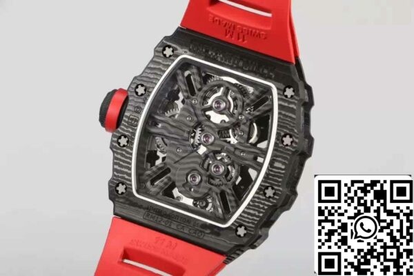 7 71 95b2272c 33c5 4c0a 8f95 211de5368632 Richard Mille RM12-01 Tourbillon 1:1 Best Edition RM Factory Kolfiber Skelett Urtavla