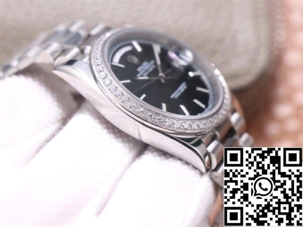 7 75 Rolex Day Date M228349RBR-0002 1:1 Best Edition EW Factory 18ct fehér arany