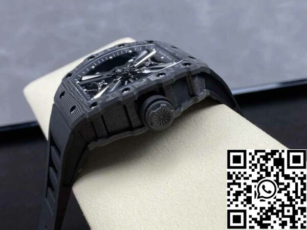 7 77 cfef2047 325d 44cd b743 01589c73dd21 Richard Mille RM12-01 Tourbillon 1:1 Best Edition RM Factory Black Skeleton Dial