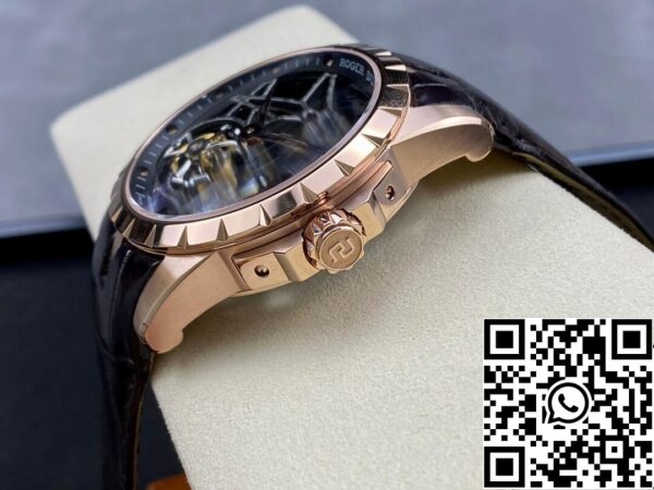 7 79 72c98545 ccf7 4421 8aac eb4c99eda2fd Roger Dubuis Excalibur RDDBEX0395 1:1 Best Edition YS Factory dupla Tourbillon számlapja