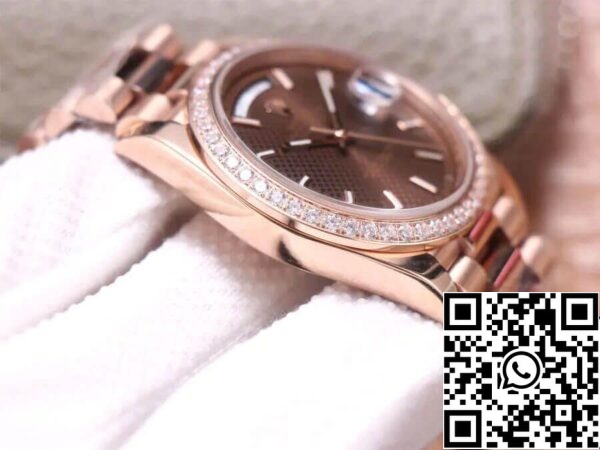 7 84 Rolex Day Date M228345RBR-0005 1:1 Best Edition EW Factory 18ct Rose Gold