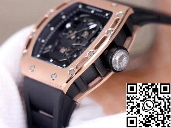 7 8 bc6503bc 6e41 456f 9a30 59e37ed0f2f0 Richard Mille RM52-01 Tourbillon 1:1 Best Edition JB Factory Caja de oro rosa