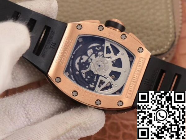 8 102 c53fad32 917c 4f90 b666 55283a646acb Richard Mille RM011 RG/5423 1:1 Best Edition KV Fabrieksroze Goud Diamant Zwitsers uurwerk