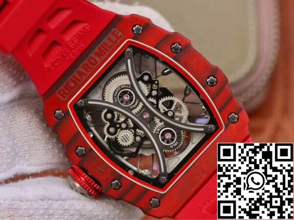 8 104 d8e672ed c4f1 428c b7e9 670cf1a7ddb4 Richard Mille RM53-01 1:1 Best Edition KV Factory Red TPT Hiilikuitu