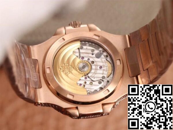 8 105 6d506248 75cb 4c8e b9b8 dceb8b3e1938 Patek Philippe Nautilus 5719-10G rózsaarany gyémánt 1:1 Best Edition R8 Factory gradiens barna számlap svájci Cal.324 S C