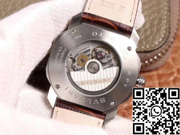 8 10 41f6cecc 3527 49b5 9a6f ec4d2a0ea430 Bvlgari Octo 102705 1:1 Best Edition BV Factory Reddish Brown Dial