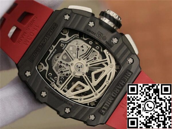 8 112 022cc0bf bcf8 45a2 8d34 06a7c1977a0d Richard Mille RM11-03 1:1 Best Edition KV Factory Carbon Fiber Red Strap