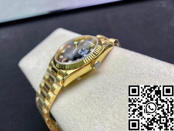 8 12 Rolex Day Date 118208 1:1 Best Edition EW Factory Cadran negru