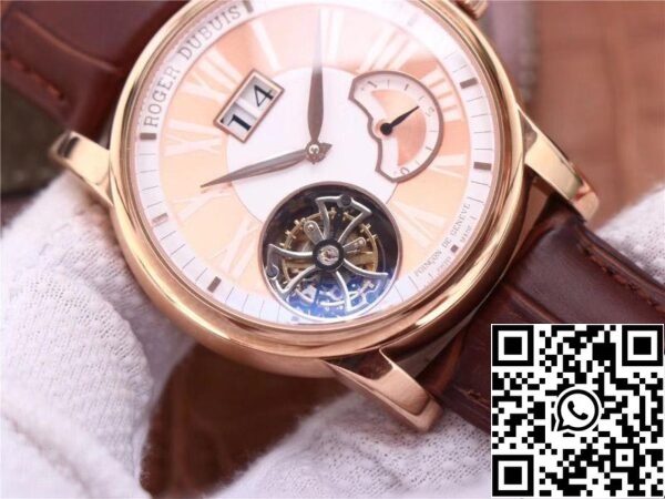 8 125 Roger Dubuis Hommage RDDBHO0568 Tourbillon 1:1 Най-добро издание JB Factory Champagne Dial Swiss RD540