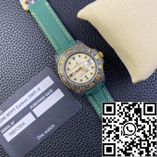 8 127 d19ae462 94d5 400c 8648 027fda122dec Rolex GMT-MASTER II Diw 1:1 Best Edition Green Fabric Strap