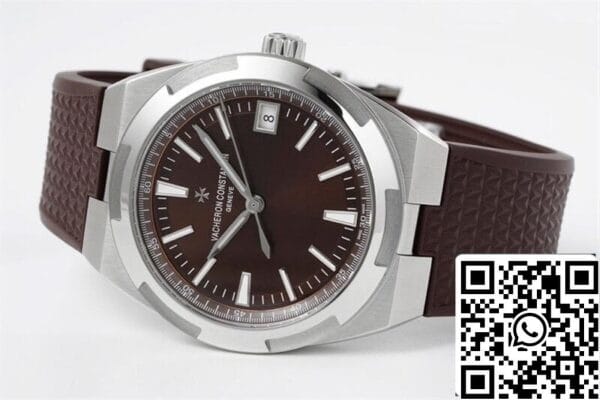 8 12 21d228f0 f7c4 4b29 85ee 842b12ece196 Vacheron Constantin Overseas 4500V 1:1 Best Edition PPF Factory Brown Rubber Strap