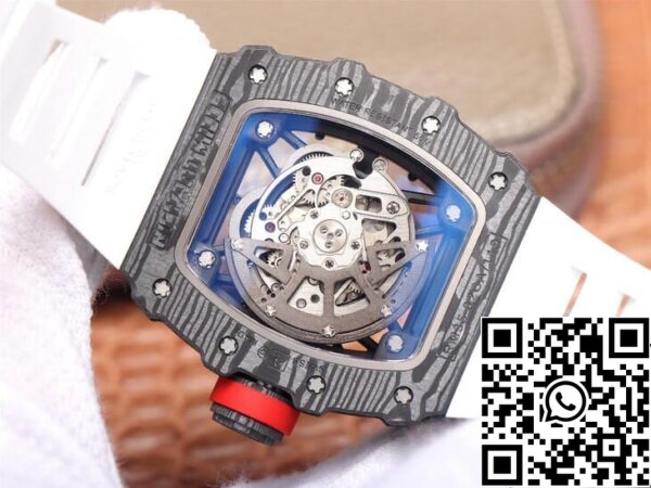 8 12 815dce16 9f4f 46a5 9764 b3ed7322ce92 Richard Mille RM35-02 1:1 Best Edition ZF Factory Cinturino in gomma bianca