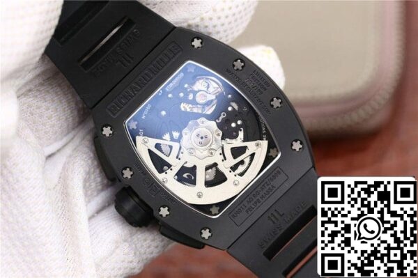 8 130 ec19a3ed 8be3 4ae9 a7a5 465f922f5471 Richard Mille RM-011 1:1 Beste Edition KV Fabrik Schwarzes Armband