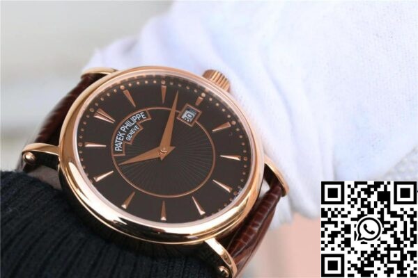 8 135 Patek Philippe Calatrava 1:1 Best Edition ZF Factory ruusukultainen nahkahihna