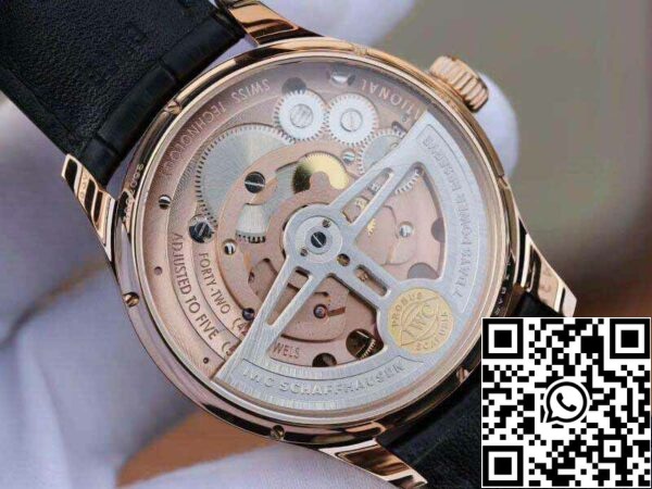 8 138 42298fdd d9aa 4871 a417 14ad15b8bf08 IWC Portugués IW504210 Tourbillon 18K Rosegold 1:1 Best Edition Movimiento tourbillon automático suizo complicado