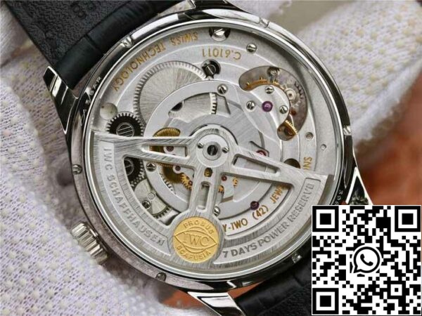 8 147 ec04771d 755a 4524 a9e1 6229fd5d6621 IWC Portuguese Tourbillon 1:1 Best Edition ZF Factory Cadran blanc